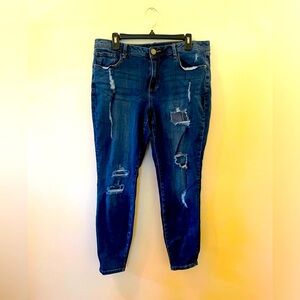 Lane Bryant Distressed Denim Jeans